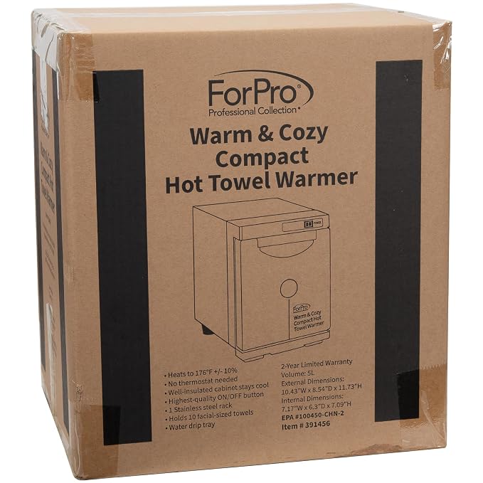 ForPro Warm & Cozy Hot Towel Warmer, Compact 5L Capacity Cabinet, Stainless - Image 6