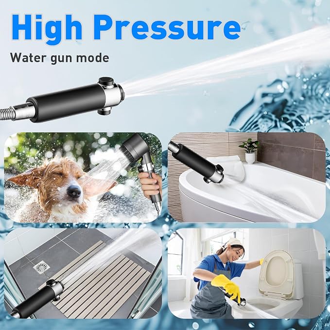 CWPW Filtered Shower Head with Handheld High Pressure 4 Spray Showerhead with - Image 7