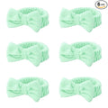 Casoty 6 Pcs Green Spa Headbands, Skin Care Headband, Soft Coral Fleece by Casoty