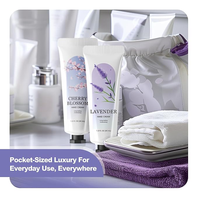 spa luxetique 20 Pack Hand Cream Bulk Mini Hand Lotion Set - Image 6