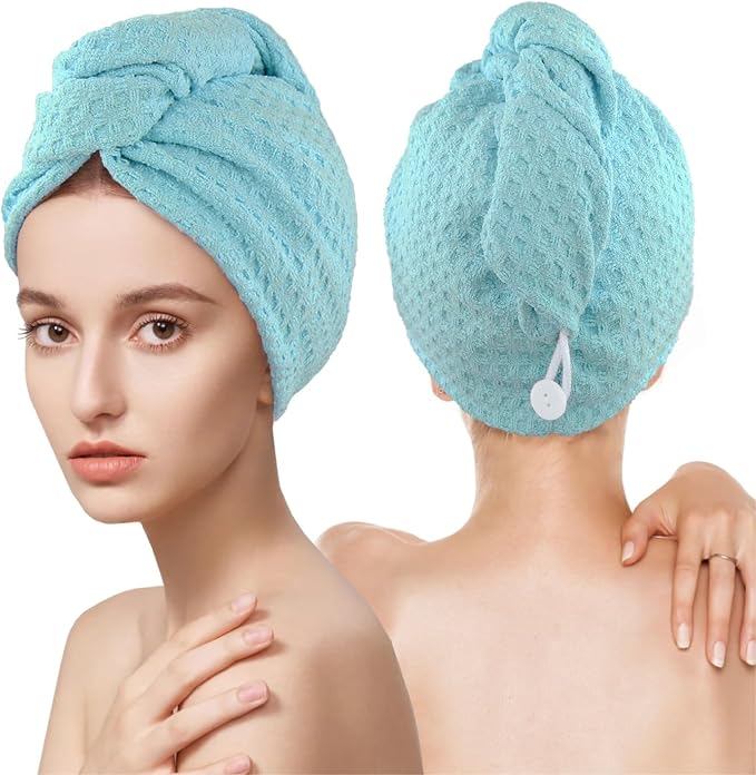 MaopaoBeauty Microfiber Hair Towel 2 Packs Hair Towel Wrap by BESTCHOICEFORYOU%EF%BC%81