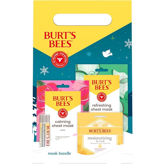 Burt’s Bees Mothers Day Gifts Set, Face Mask Bundle, Ultra Conditioning Lip - Image 6