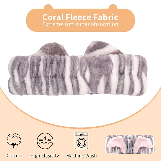 PERFECTSIGHT Kawaii Headband for Spa, Washing Face, Party - Image 2