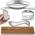 Muscle Scraper Tool Set, Stainless Steel IASTM Tools, Scraping Tool Physical by GYXCOELEIASTMTOOL