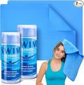 SmoothNovelty 2 Pack Swim Chamois Towel Water Absorbent Quick Dry Towel Shammy by SmoothNovelty