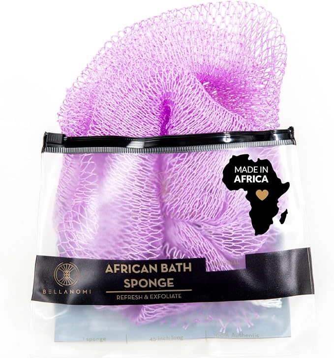 BELLANOMI African Exfoliating Net Sponge, Authentic African Bath Sponge - Image 10