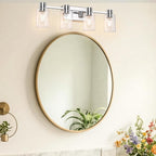 4-Light Modern Vanity Light Fixtures Over Mirror, Chrome Bathroom Light Fixtures - Image 5