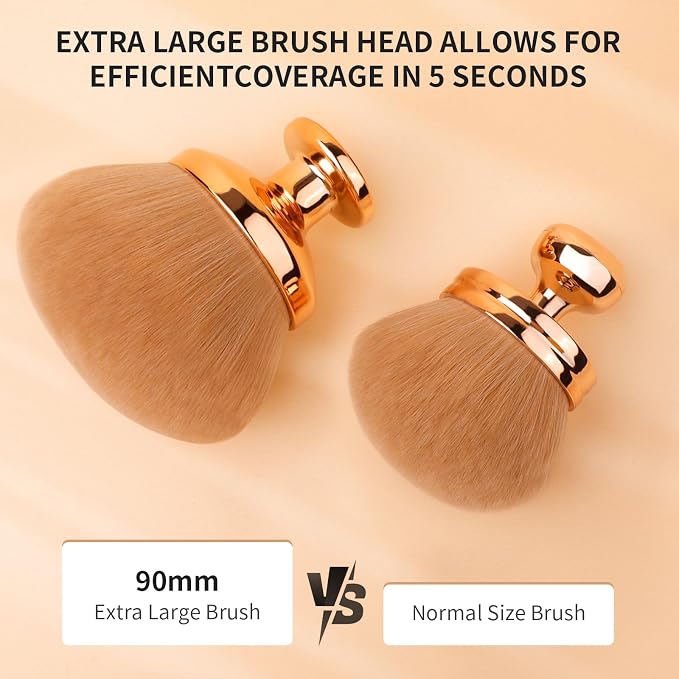 docolor Self Tanner Brush Extra Large Body Makeup Brush, 3.5 Inch Width - Image 5