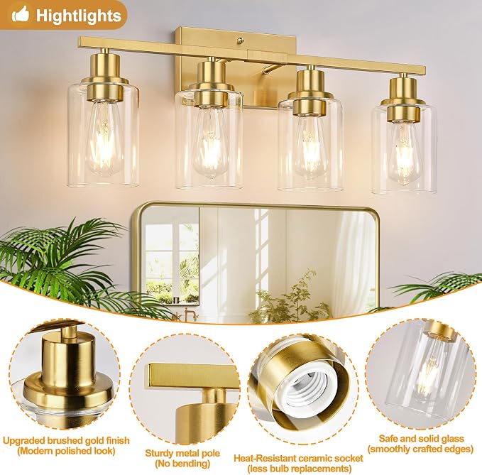 Indoi 4-Light Vanity Lights - Image 4