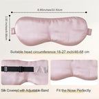 ZIMASILK 100% 22 Momme Pure Mulberry Silk Sleep Mask, Filled - Image 4