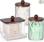 Tbestmax Qtips Holder Dispenser, 10 Cotton Ball/Swabs Storage Containers by Tbestmax