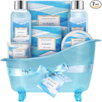 Bath and Body Gift Set for Women, Body & Earth Ocean Gift Basket, Body Lotion by BODYEARTH