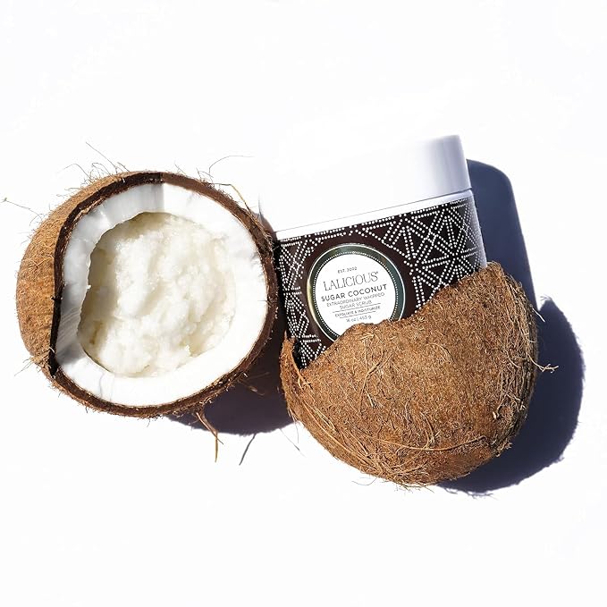 LALICIOUS Sugar Coconut Exfoliating & Moisturizing Body Scrub | Sugar & Coconut - Image 2