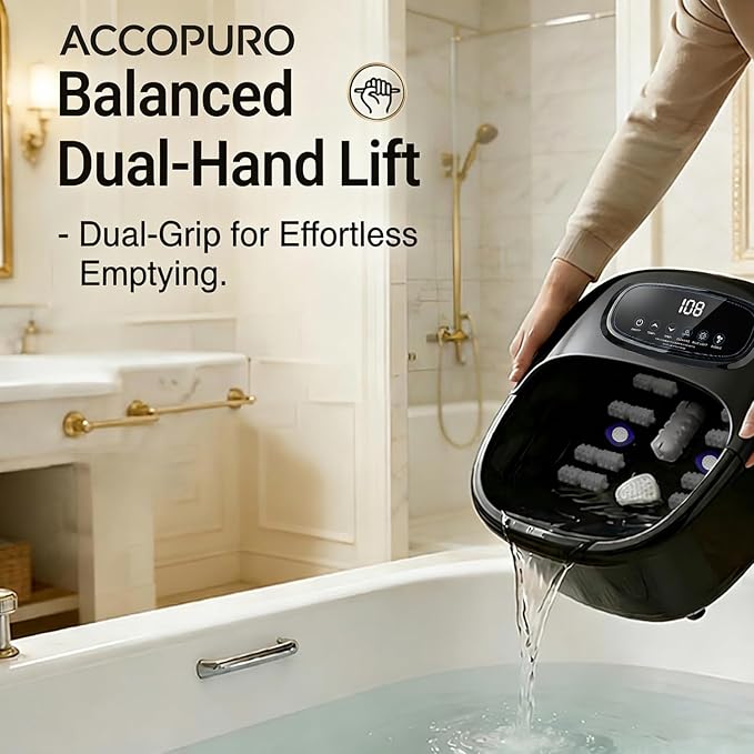 Foot Soaking Tub with Ozone UV, Foot Spa Bath Massager with Heat and Bubbles - Image 6
