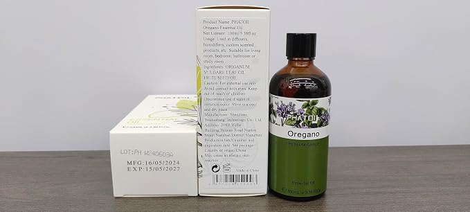 Oregano 3.38fl.oz Essential Oil, PHATOIL Pure Aromatherapy Oils - Image 8