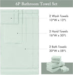 Madison Park Turkish 100% Cotton 600Gsm Luxury Premium Thick Soft Absorbent - Image 7