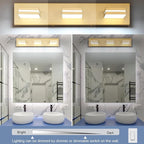 SineRise LED Modern Bathroom Vanity Light Fixtures, Matte Gold Modern Acrylic - Image 5