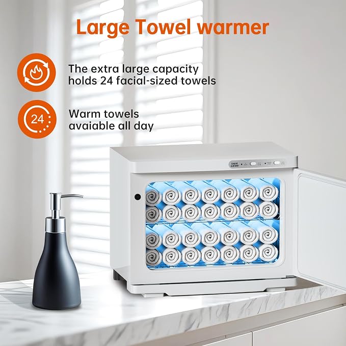 Hot Towel Warmer for Spa, 2-in-1 Thermostatic Towel Heater, 23L Large Capacity - Image 3