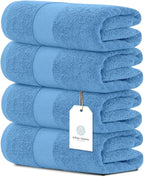White Classic Luxury Bath Towels Set of 4 Large by WhiteClassic