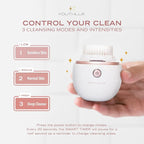 YouthLab Pure Radiance, Vibrating Facial Cleansing Brush, 3 Modes, 3 Brush Heads - Image 4