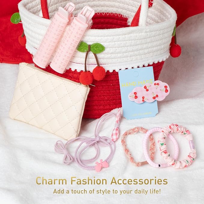 Spa Gifts for Women, Cherry & Berry Spa Gift Set for Teenage Tote Bag, Shower - Image 5