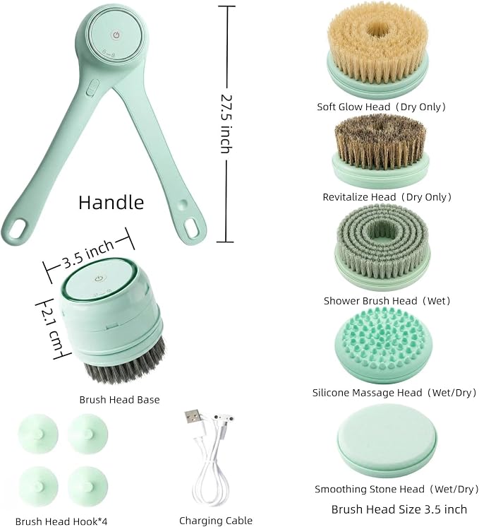 Electric Dry Brushing Body Brush - Image 5