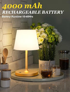 Kakanuo Gold Cordless Shower Lamp Waterproof, Rechargeable Cordless Lamp - Image 3