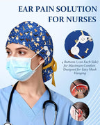 Plifal 100% Cotton Scrub Cap - Image 4