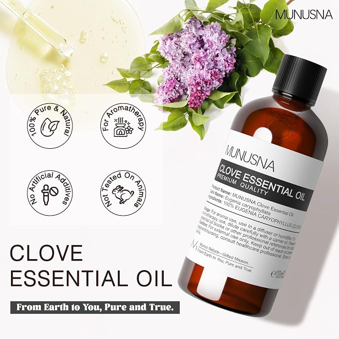 Clove Essential Oil, 100% Pure Natural Clove Oil - Image 2