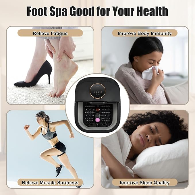 Foot Spa Bath Massager with Heat, Temperature Control, Remote Control, - Image 9