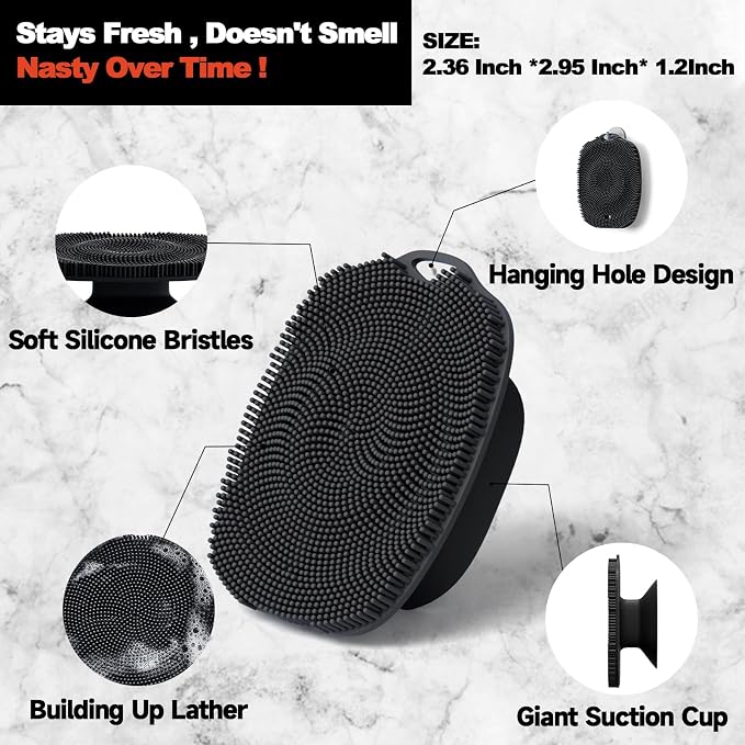 2 PCS Face Scrubber, Soft Silicone Face Exfoliator - Image 6