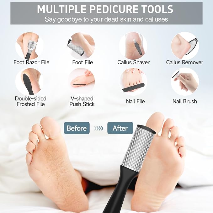 Electric Callus Remover for Feet, Professional Pedicure Kit Rechargeable Foot - Image 8