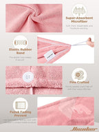 Hicober Microfiber Hair Towel, 3 Packs Hair Turbans - Image 3