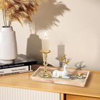 MAONAME Wash White Bathroom Vanity Tray, Rustic Long Narrow Tray, Rectangle - Image 7