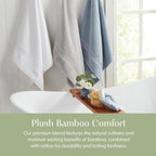 Springtree Home Luxury Bamboo Rayon Bath Towel Set 6 Piece Set | 35% Bamboo - Image 7