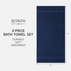 REDKISS 2 Pack 70"x35" Extra Large Bath Sheets - Image 3