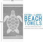 Genovega Oversized Cotton Turkish Beach Towels 72"x36" Lightweight Quick Dry - Image 6