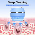 Face Scrubber, Waterproof Silicone Facial Cleansing Brush 6 Modes, 3 Light - Image 3