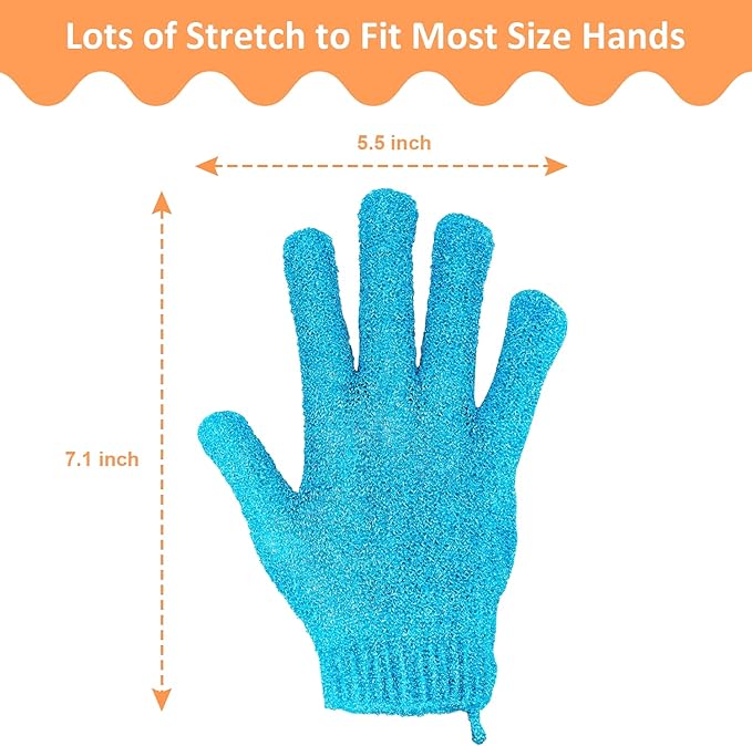 30 Pcs Exfoliating Gloves for Shower, 15 Colors Body Exfoliator Glove - Image 3