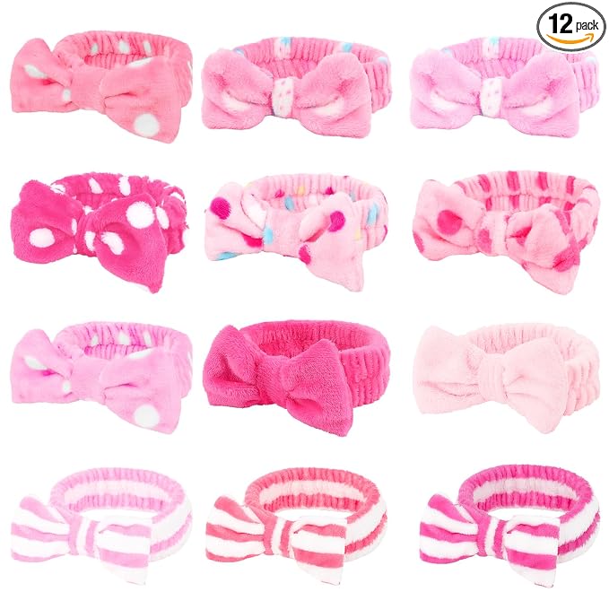 Casoty 12 Pcs Hair Makeup Headbands, Spa Headband by Casoty