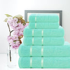 CASA COPENHAGEN Eternal 6Pcs 100% Egyptian Cotton Large Designer Towels Gift - Image 2