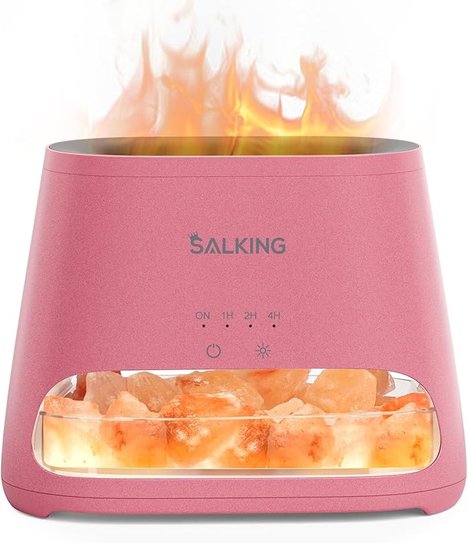 SALKING 2-in-1 Himalayan Salt Lamp & Ultrasonic Essential Oil Diffuser by SALKING