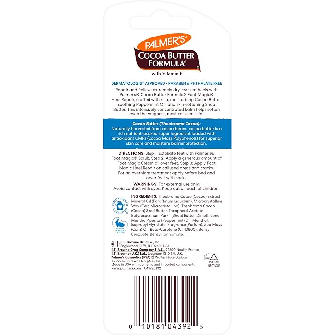 Palmer's Cocoa Butter Formula Heel Repair, Foot Balm Stick - Image 2