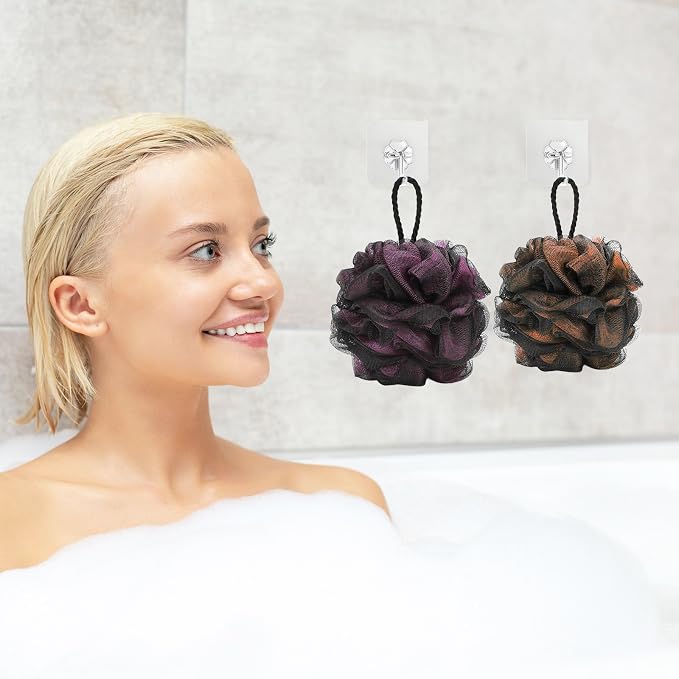 Loofah Sponge 60g/Piece, Bath Sponge Pouf Shower Loofah Body Scrubber - Image 7