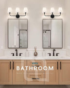 Bathroom Light Fixtures, Matte Black Vanity Lights - Image 6