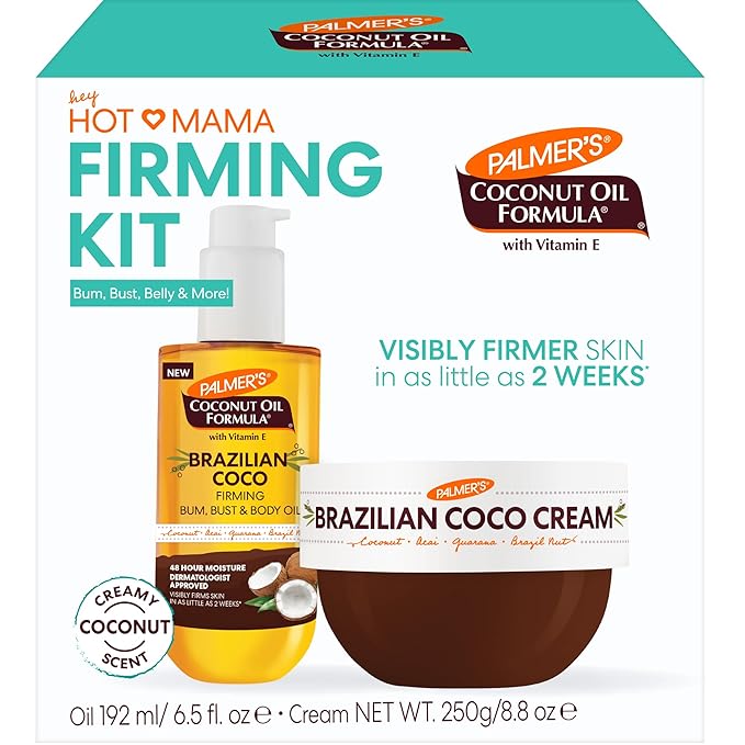 Palmer's Brazilian Coco Hot Mama Firming Kit, Coconut Oil Formula Skin Care Duo by Palmers