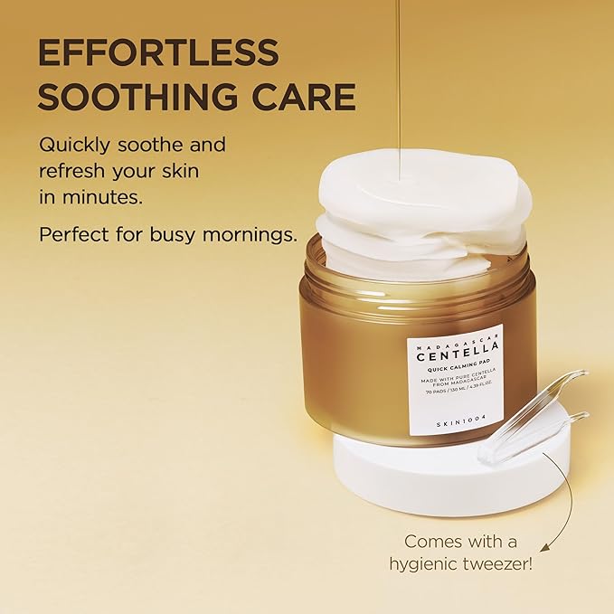 SKIN1004 Centella Quick Calming Pad, 70 Pads, Korean Face Toner Pad - Image 4