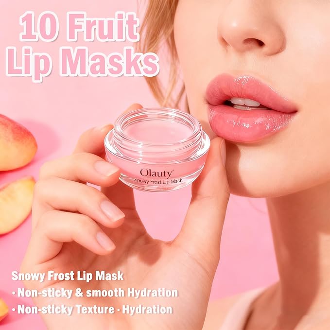 9Pcs Bee Lip Balm Honey Pot, Lip Mask Skincare, Strawberry, Watermelon - Image 4