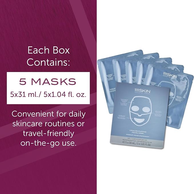 111SKIN Cryo De-Puffing Energy Facial Mask - Image 6