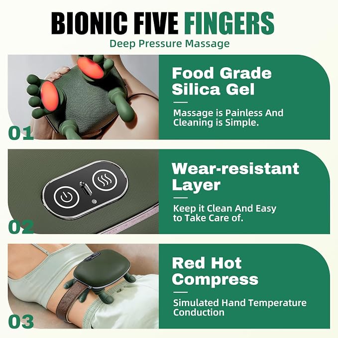 Shoulder & Neck Massager with Heat, 4D Kneading Neck Massager with Bionic - Image 3